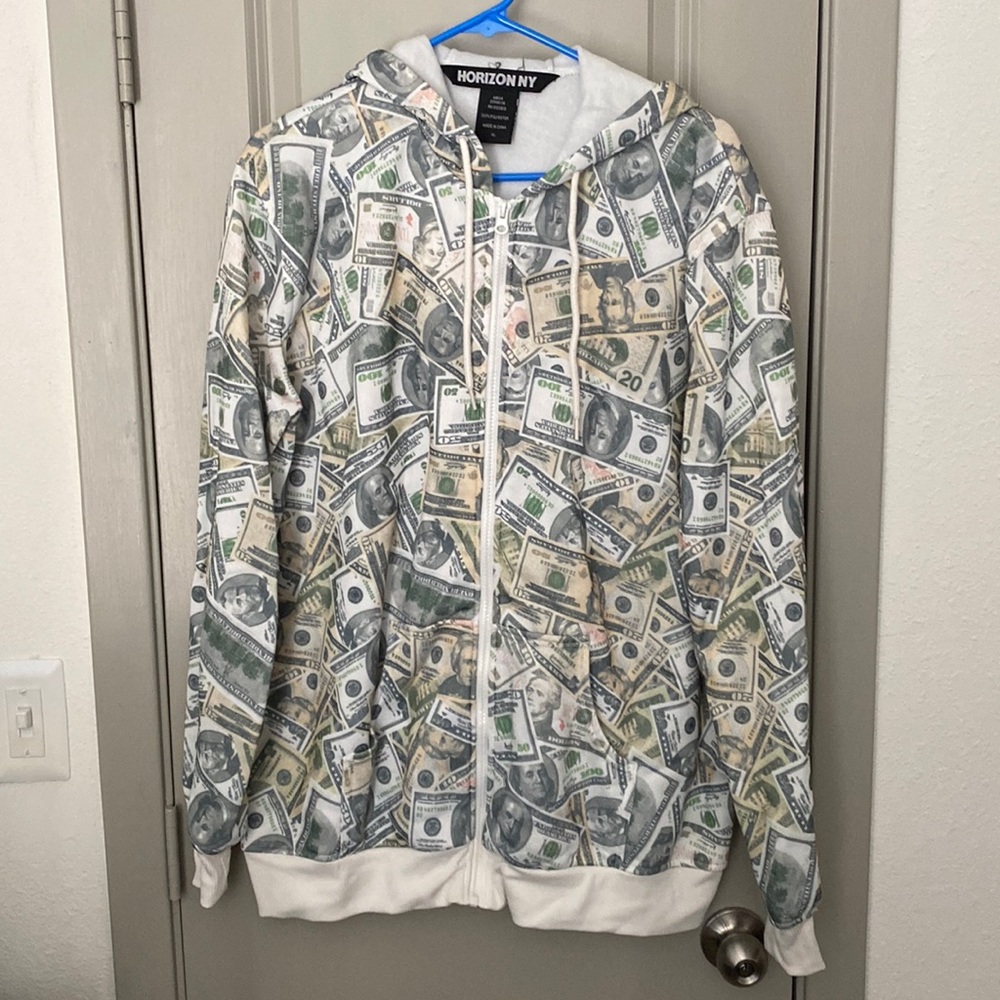 Money Full Zip Up Hoodie